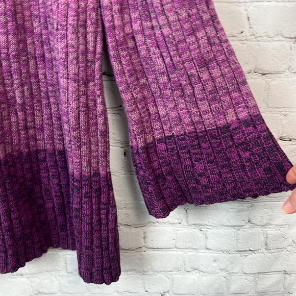 Style & Co Purple Color Block Bell Sleeve Tunic Sweater Size XL - Picture 4 of 5